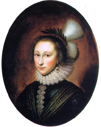 Cornelius Johnson Portrait of Susanna Temple (Lady Lister) oil painting image